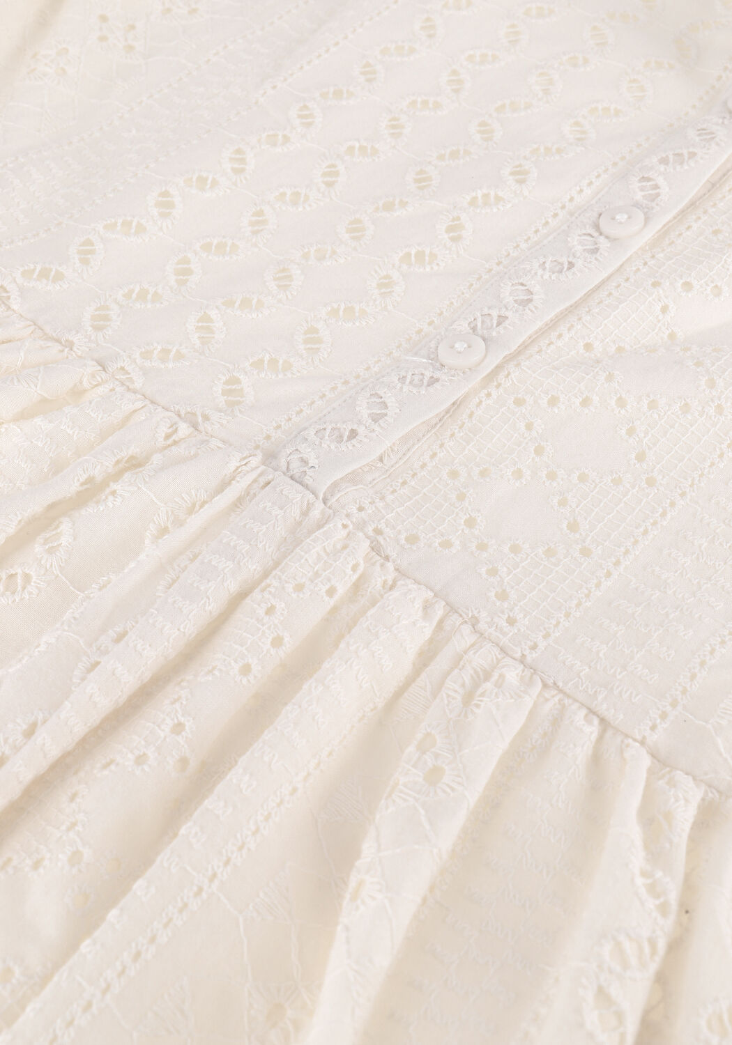 Gebroken wit OBJECT Mini jurk OBJVIOLETTA 3/4 SHORT DRESS - large