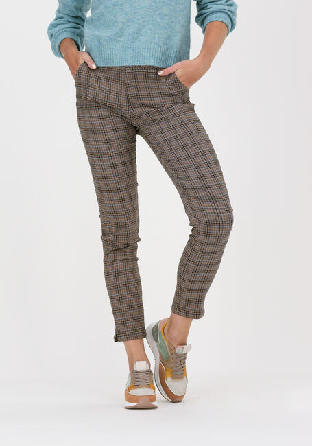MINUS Pantalon NEW CARMA CHECK 7/8 PANTS en marron - large
