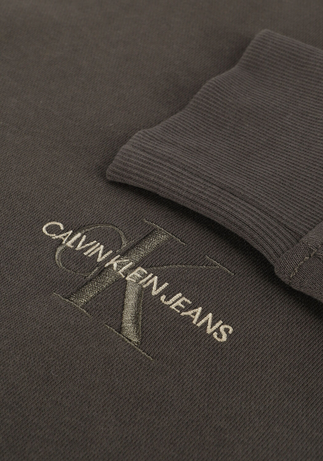 CALVIN KLEIN Chandail OFF PLACED ICONIC HOODIE en vert - large