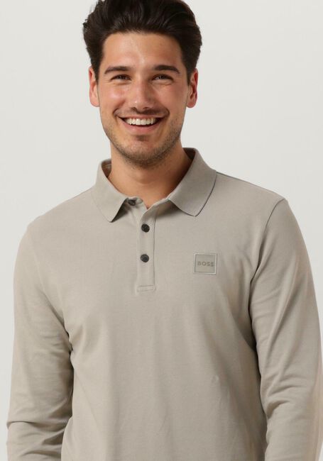 BOSS ORANGE Polo PASSERBY Gris clair - large