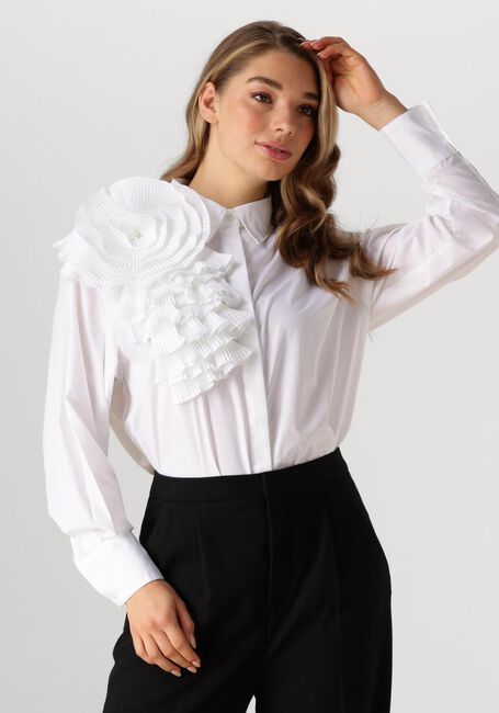 Witte COPENHAGEN MUSE  CMMPLEAT-FRILL-SHIRT - large