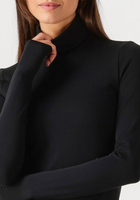 WOLFORD Haut AURORA TOP LONG SLEEVE en noir - large