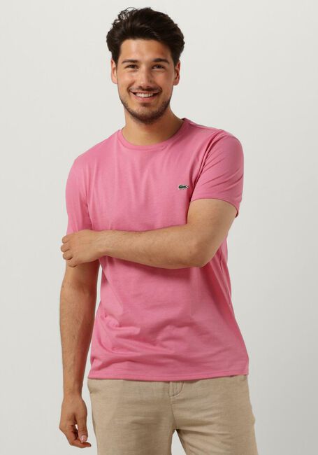 LACOSTE T-shirt 1HT1 MENS TEE-SHIRT 12 en rose - large