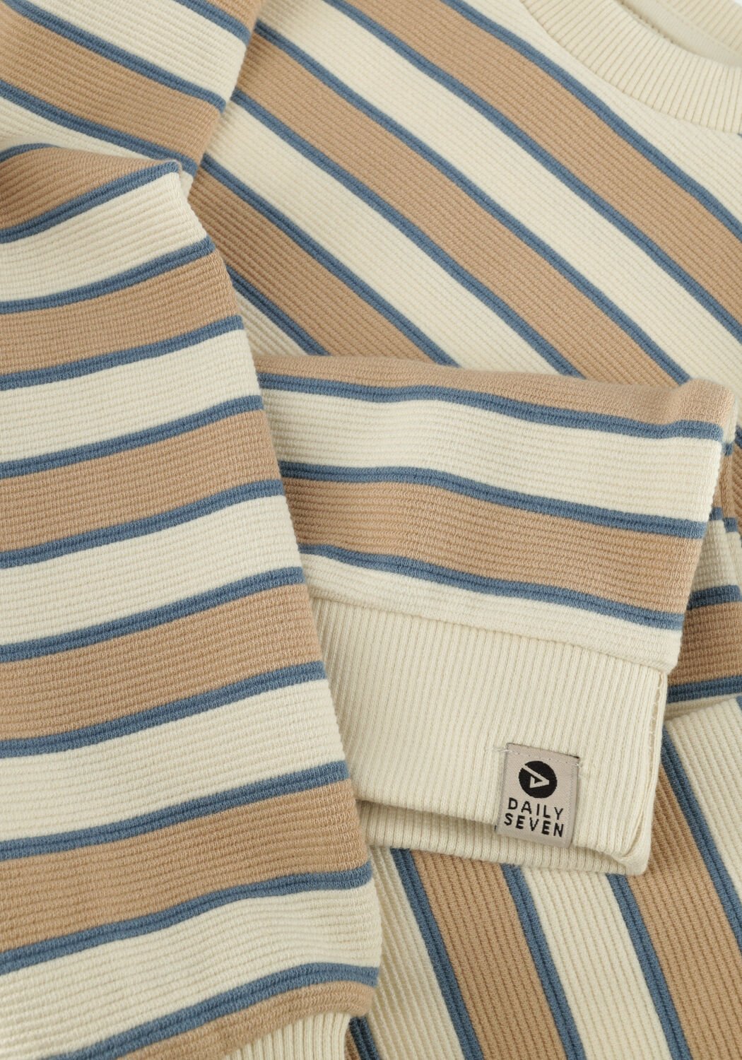 Multi DAILY7 Trui OVERSIZED SWEATER BIG STRIP - large