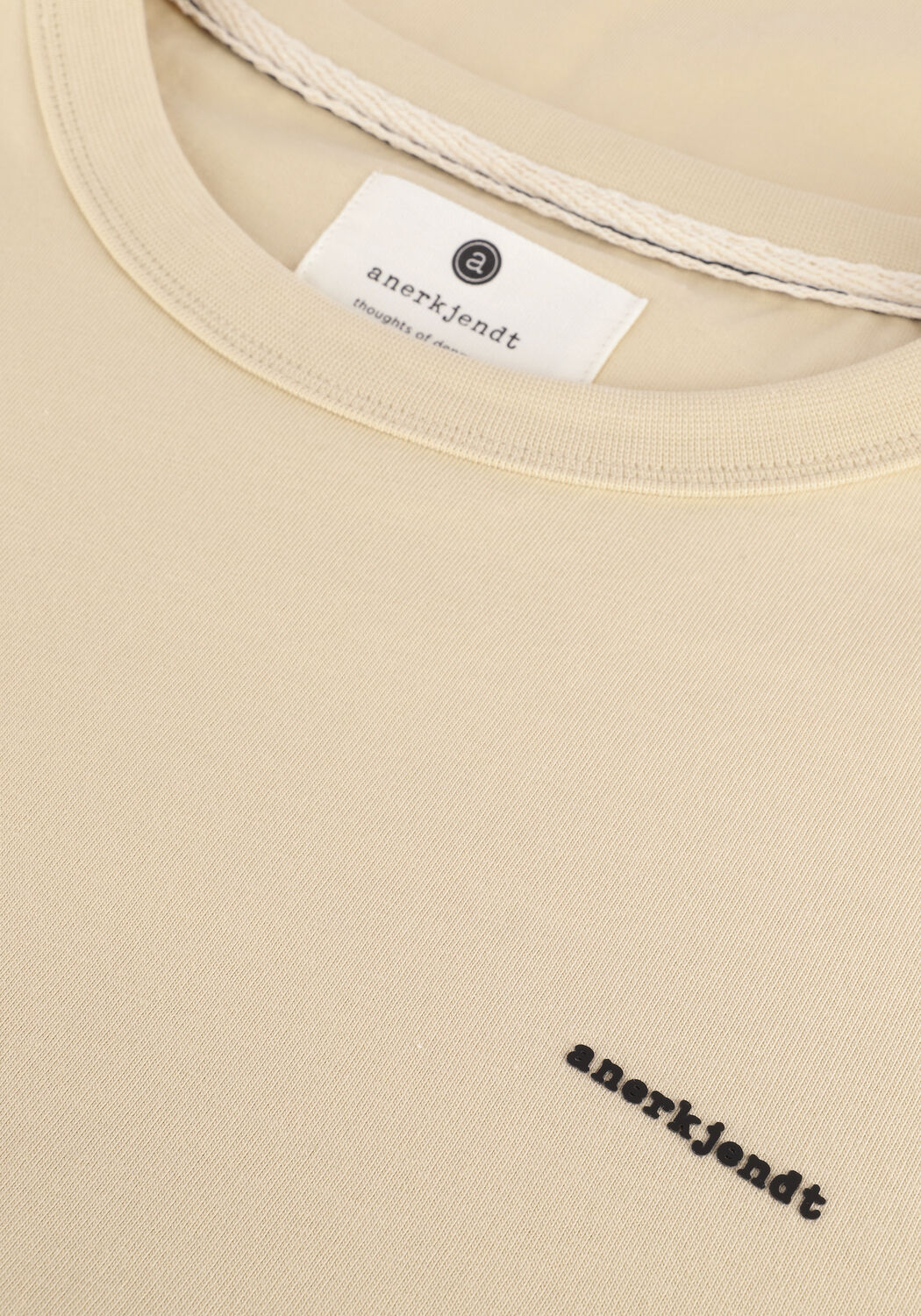 ANERKJENDT T-shirt AKKIKKI RUBBER LOGO TEE en marron - large