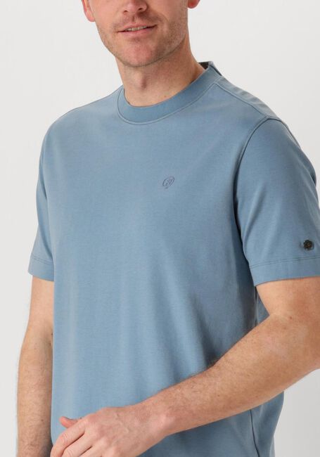 CAST IRON T-shirt SHORT SLEEVE R-NECK REGULAR FIT INTERLOCK en bleu - large