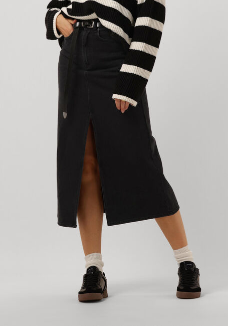 CO'COUTURE Jupe midi VIKA SLIT DEMIN SKIRT en noir - large