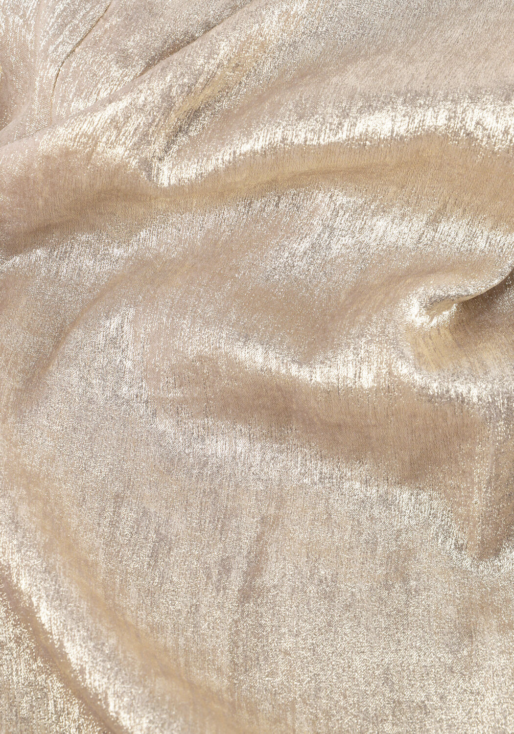 DANTE6 Robe maxi HEAVENLY METALLIC HALTER DRESS en beige - large