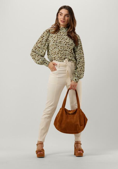 Groene MSCH COPENHAGEN  ADALIA RIKKELIE TOP AOP - large