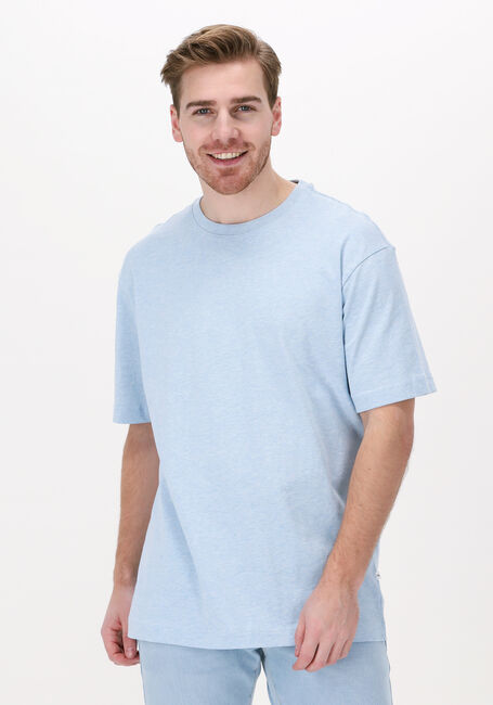 SELECTED HOMME T-shirt SLHLOOSEGILMAN220 SS O-NECK TE Bleu clair - large