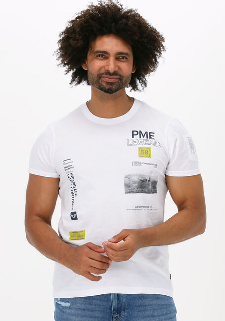 PME LEGEND T-shirt SHORT SLEEVE R-NECK SINGLE JERSEY en blanc - large