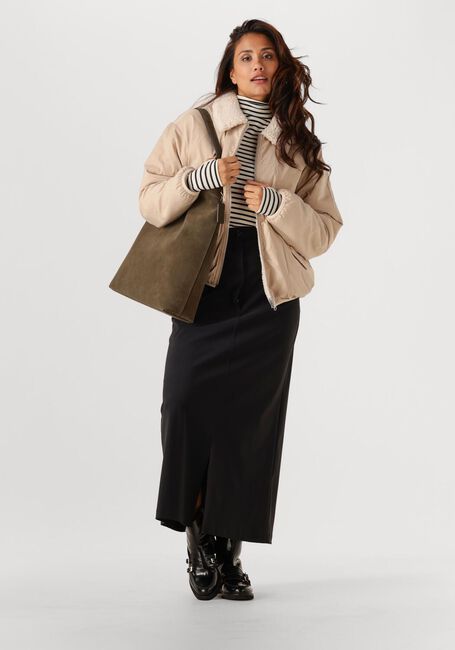 Beige PENN & INK Gewatteerde jas JACKET - large