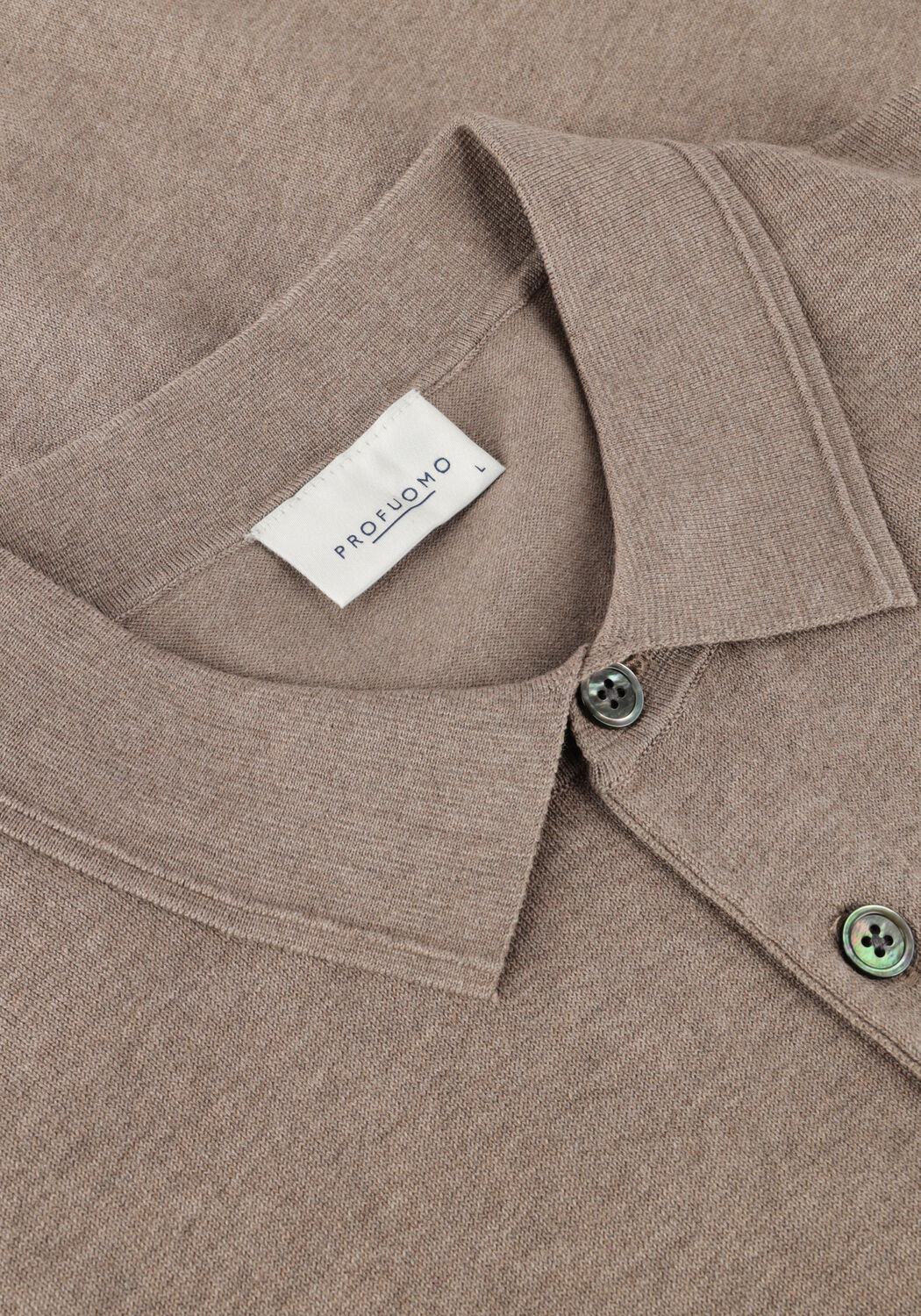 PROFUOMO Polo POLO SHORT SLEEVE en beige - large