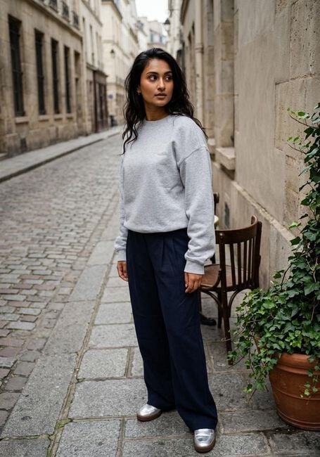 MODSTR&Ouml;M Chandail TIAMD SWEAT Gris clair - large