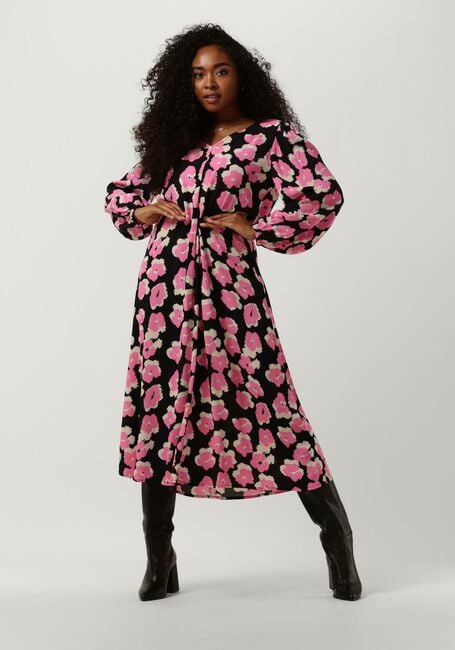 Roze MODSTRÖM Midi jurk BIBBIE PRINT DRESS - large