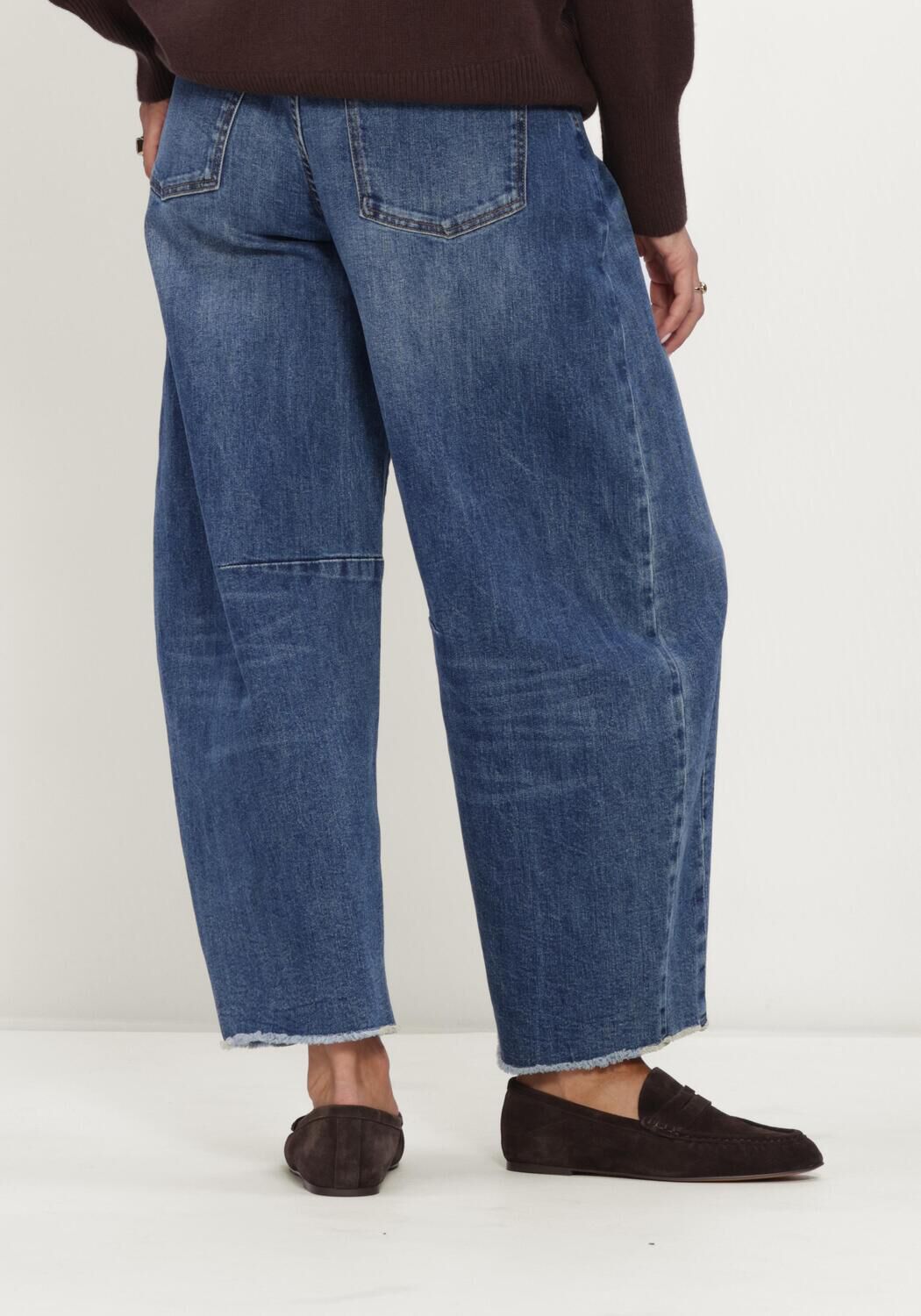Blauwe JANICE Wide jeans BILLY - large