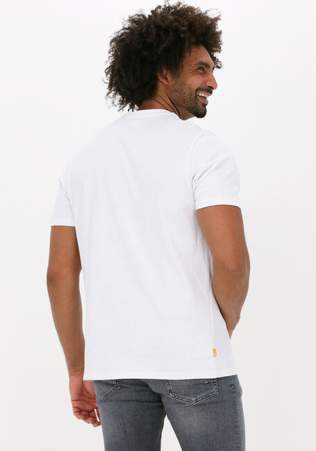 TIMBERLAND T-shirt WOVEN BADGE TEE en blanc - large