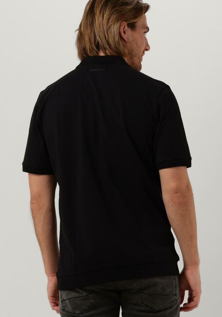 Zwarte PUREWHITE Polo POLO WITH ZIPPER AND SMALL LOGO AT CHEST - large