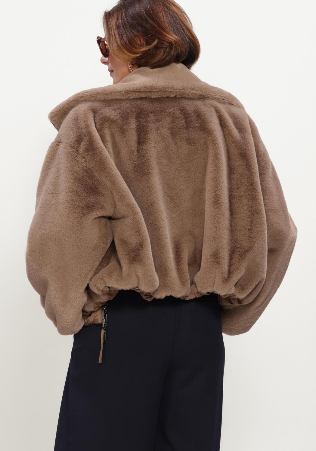 Bruine BEAUMONT Faux fur jas MAXIE JACKET - large