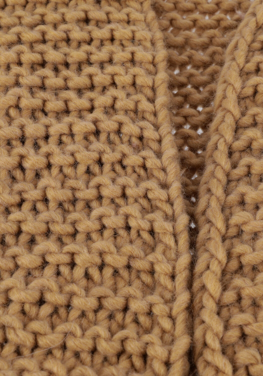 Camel NOTRE-V Gilet KNIT GILET - large