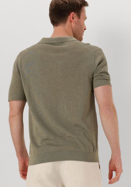SELECTED HOMME Polo SLHMATTIS SS KNIT SUN OPEN POLO NOOS Olive - large