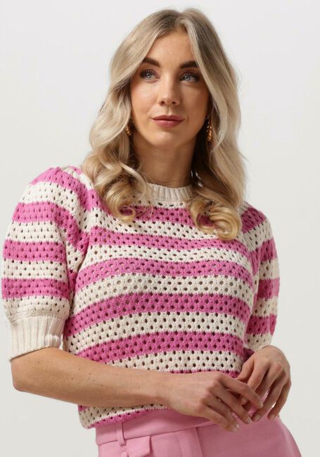 MINUS T-shirt GEORGINA KNIT T-SHIRT en rose - large