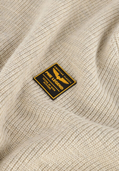 Beige PME LEGEND Trui R-NECK COTTON RIB MELEE KNIT Beige PME LEGEND Trui R-NECK COTTON RIB MELEE KNIT - large