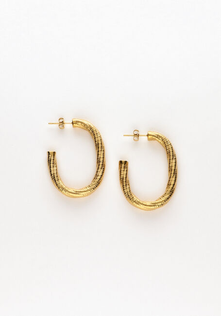 NOTRE-V Boucles d'oreilles OORBELLEN GROOT GEDRAAID Doré - large