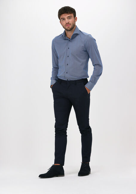 Blauwe PORTO MILANO Casual overhemd FARO - large