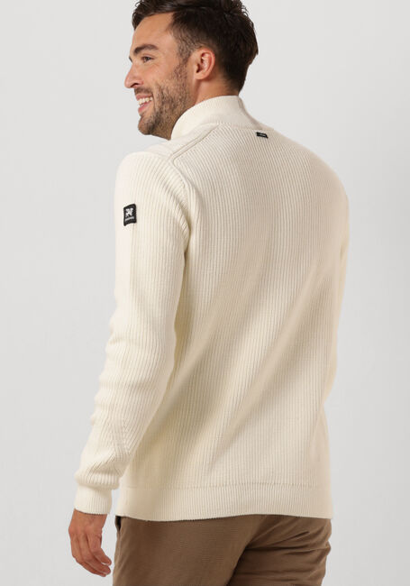 VANGUARD Pull HALF ZIP COLLAR COTTON NYLON en beige - large