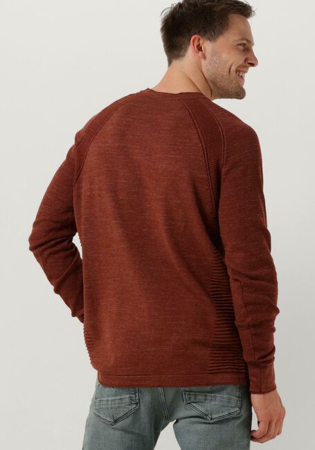 Bruine CAST IRON Trui CREWNECK COTTON HEATHER PLATED CREWNECK - large