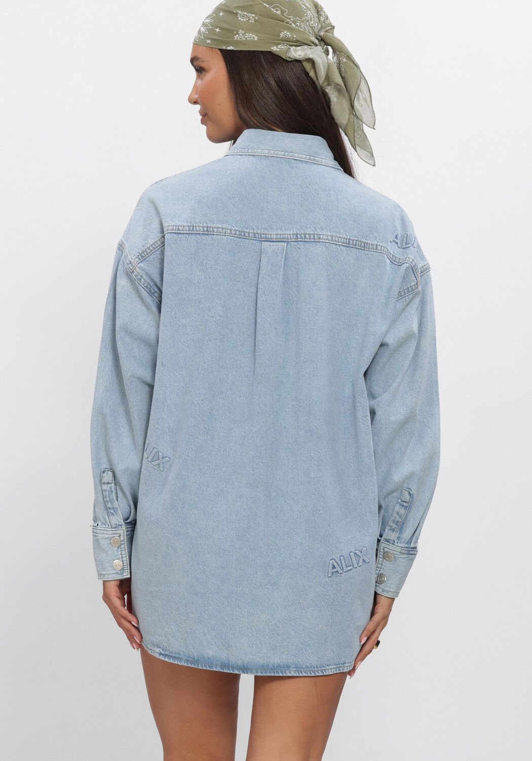 ALIX THE LABEL LADIES WOVEN ALIX DENIM BLOUSE Blouses Bleu clair - large