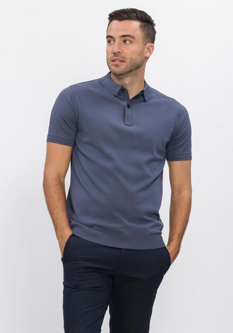 GENTI Polo POLO 2 BUTTON SS 1260 en bleu - large