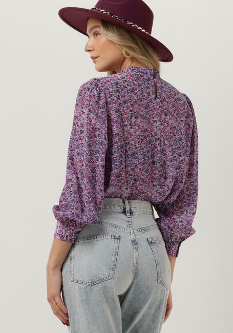 SCOTCH & SODA Blouse PINTUCK BLOUSE WITH RUFFLE COLLAR en violet - large
