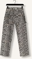 COLOURFUL REBEL Straight leg jeans TINSLEY LEOPARD DENIM WORKER PANTS en marron COLOURFUL REBEL Straight leg jeans TINSLEY LEOPARD DENIM WORKER PANTS en marron - medium