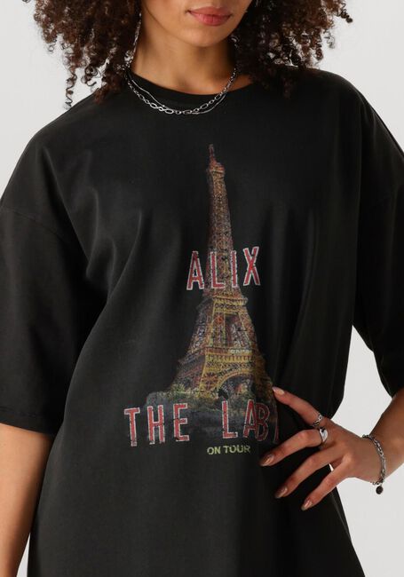 ALIX THE LABEL Mini robe LADIES KNITTED PARIS T-SHIRT DRESS en gris - large