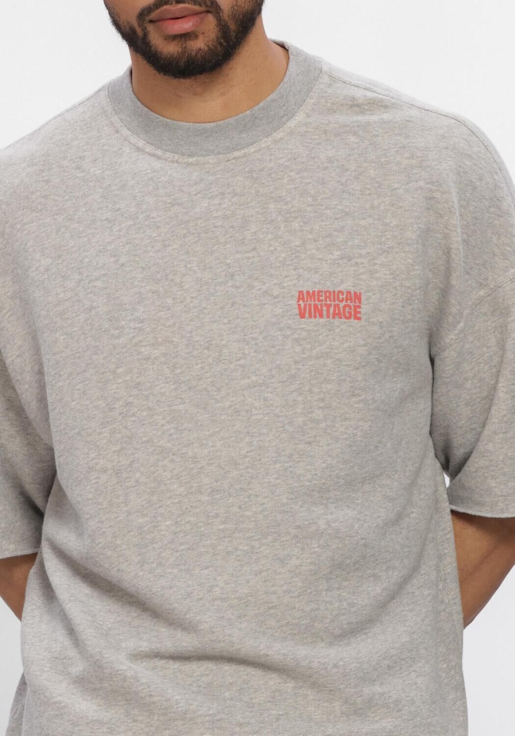 AMERICAN VINTAGE T-shirt NYZZOW T en gris - large