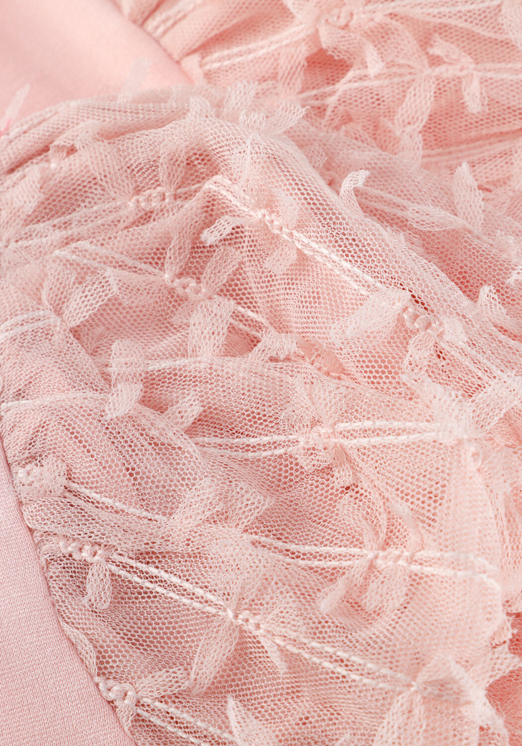 MAYORAL Haut S/SL TULLE T-SHIRT Rose clair - large