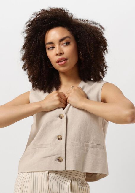 MODSTRÖM Gilet PARKMD VEST en beige - large