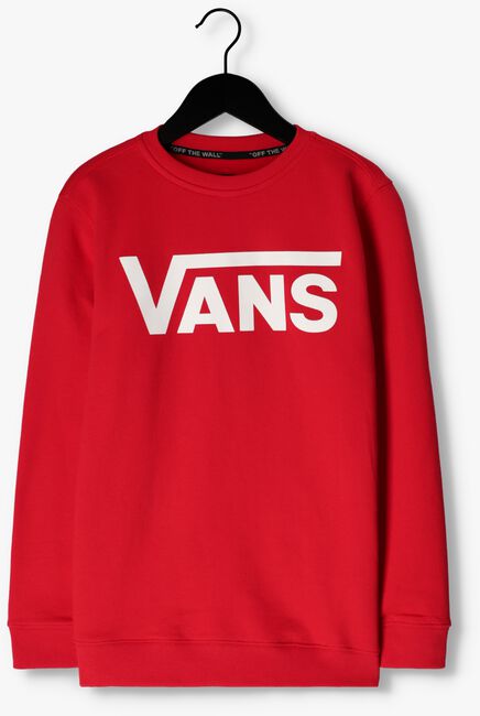 Rode VANS Trui BY VANS CLASSIC CREW BOYS TRUE RED-WHITE - large