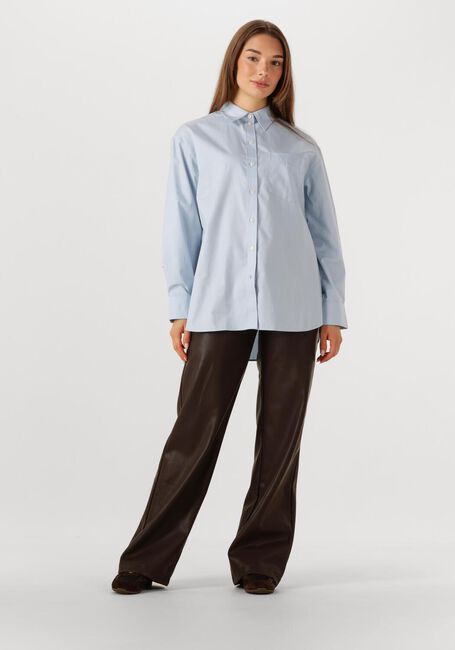 Blauwe SELECTED FEMME  SLFESTER LS OVERSIZE SHIRT - large