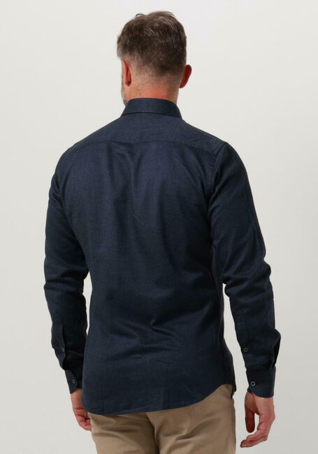 Blauwe PROFUOMO Casual overhemd TWILL BRUSH - large