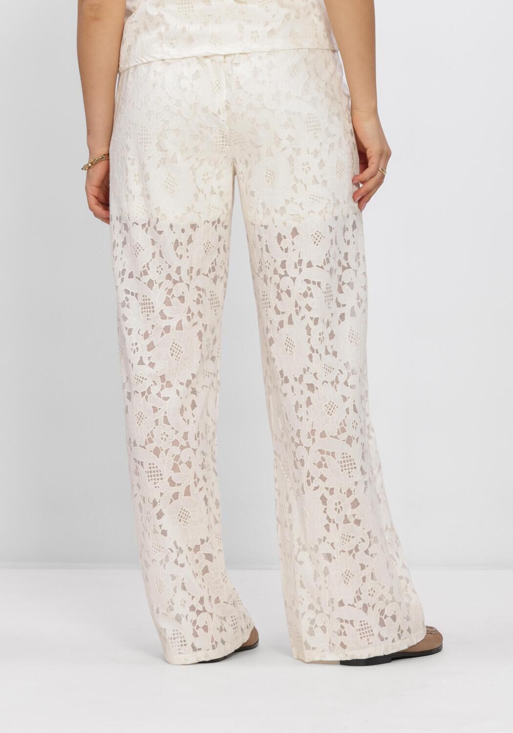 OBJECT Pantalon large OBJBIANCA MW WIDE PANT en blanc - large