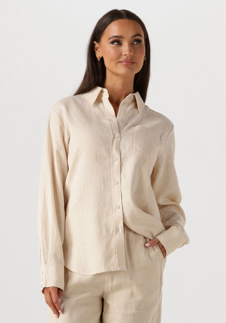 Witte Y.A.S.  YASFLAXY LS LINEN SHIRT NOOS - large
