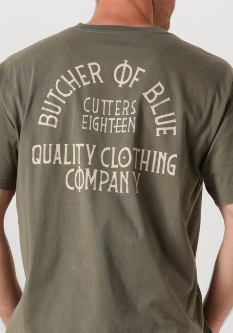 Khaki BUTCHER OF BLUE T-shirt CLASSIC FRAT LOOSE TEE - large