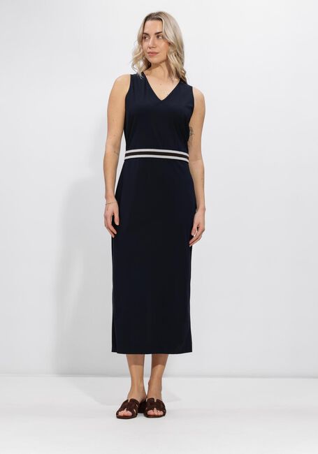 STUDIO ANNELOES Robe maxi Tirza tape dress Bleu fonc&eacute; - large