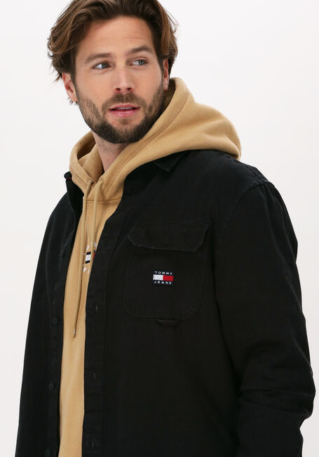 TOMMY JEANS Surchemise TJM TRUE BLACK DENIM SHIRT en noir - large