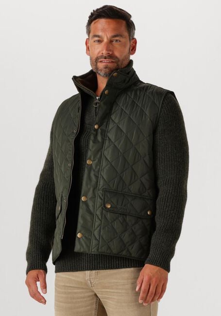 BARBOUR Veste sans manches NEW LOWERDALE QUILTED GILET Vert foncé - large