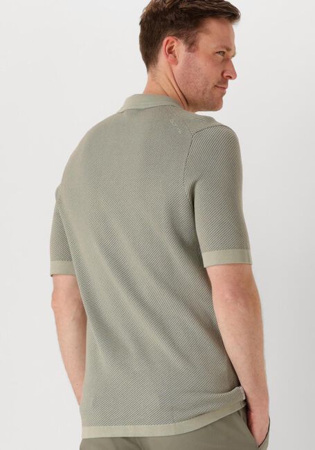 Groene CAST IRON Polo SHORT SLEEVE POLO REGULAR FIT COTTON MODAL - large