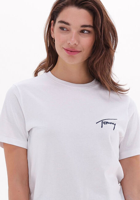 TOMMY JEANS T-shirt TJW RLXD TOMMY SIGNATURE SS en blanc - large